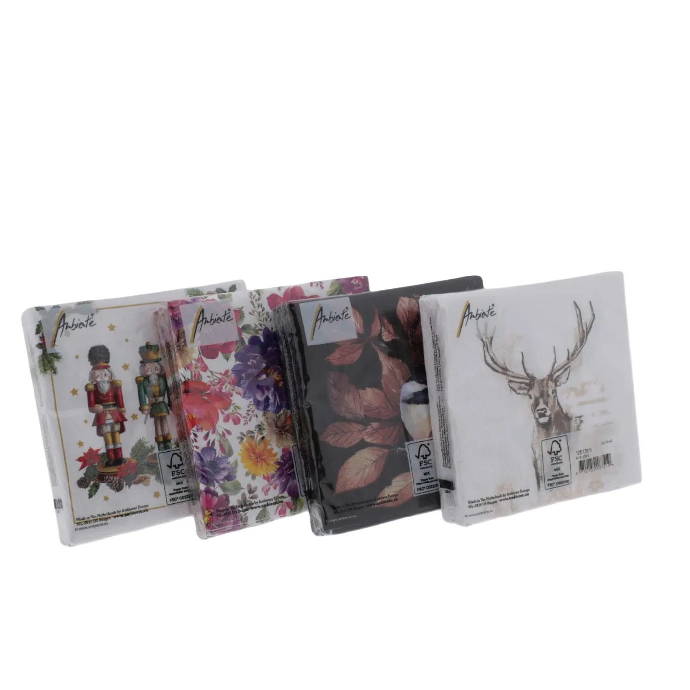product photography of napkins